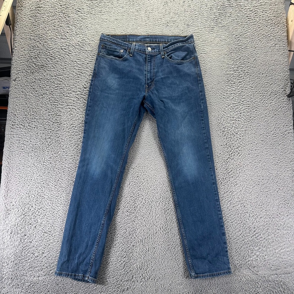 Levi's 511 Jeans Men's 34x32 Blue Cotton Denim Straight Workwear Faded Stretch